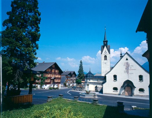 Dorfplatz in Schwarzenberg