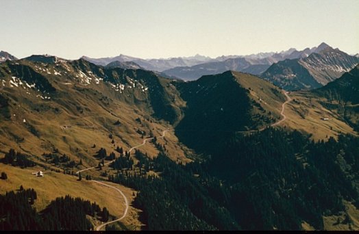 Furkapass (1761 m - Blick vom Laternsertal aus)