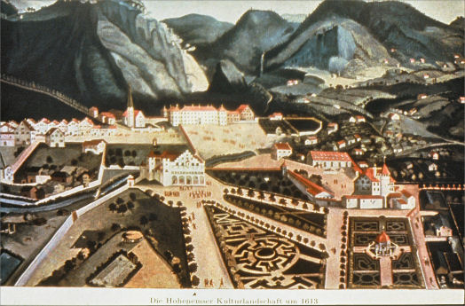 Hohenemser Schlossbauten und Gartenanlagen um 1613