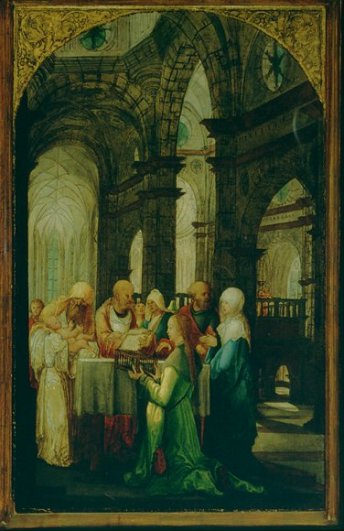 Wolf Huber - Darstellung im Tempel
Flgelbild aus dem Feldkircher Altar