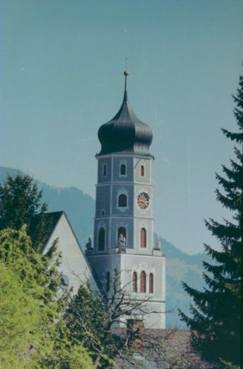 Barocker Kirchturm St. Laurentius, Bludenz