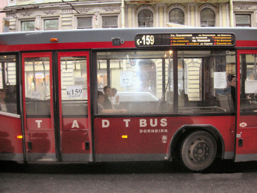 Stadtbus in St. Petersburg