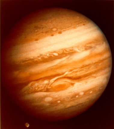 Jupiter, mit seinem Mond Ganymed