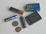 verschiedene Batterien