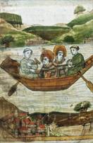 Überfahrt der Heiligen Gallus und Kolumban von Arbon nach Bregenz