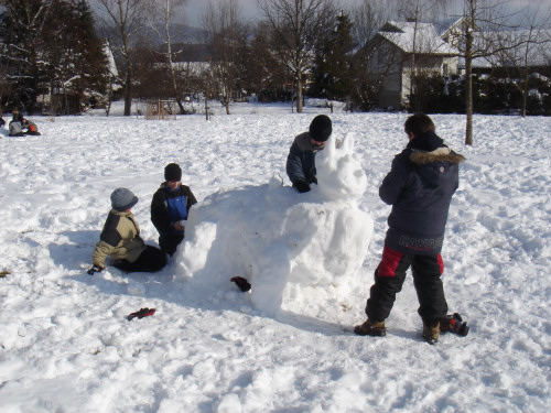 Schneefiguren der 1a Foto 09