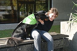 Christine Fliesser mit Kira