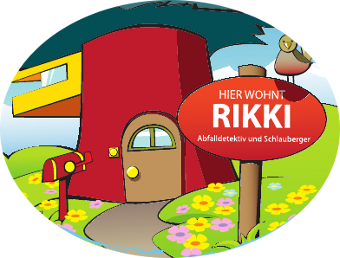 Rikkis neues Eingangsschild